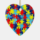 Autism Awareness-Puzzle door Shirley Taylor Keramisch Ornament (Rechts)