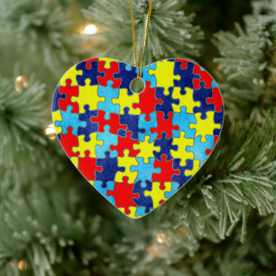 Autism Awareness-Puzzle door Shirley Taylor Keramisch Ornament