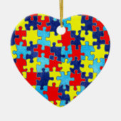Autism Awareness-Puzzle door Shirley Taylor Keramisch Ornament (Voorkant)