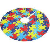 Autism Awareness-Puzzle door Shirley Taylor Kerstboom Rok (Gekanteld)