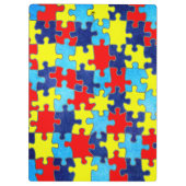 Autism Awareness-Puzzle door Shirley Taylor Klembord (Achterkant)