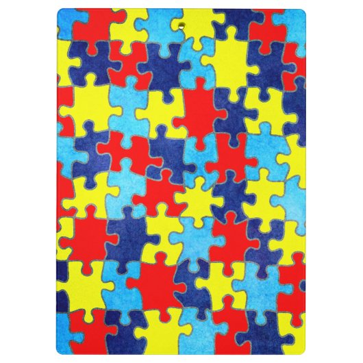 Autism Awareness-Puzzle door Shirley Taylor Klembord (Achterkant)