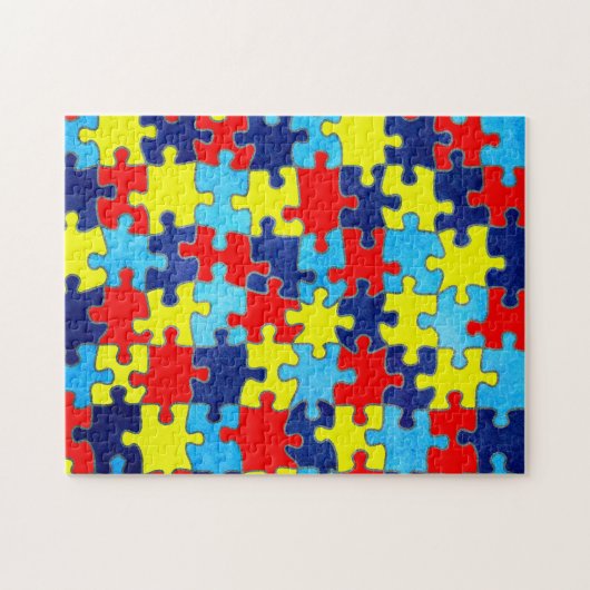 Autism Awareness-Puzzle door Shirley Taylor Legpuzzel (Horizontaal)
