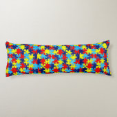 Autism Awareness-Puzzle door Shirley Taylor Lichaamskussen (Achterkant)