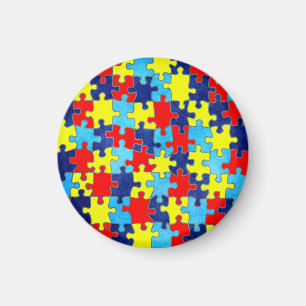 Autism Awareness-Puzzle door Shirley Taylor Magneet