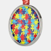 Autism Awareness-Puzzle door Shirley Taylor Metalen Ornament (Links)
