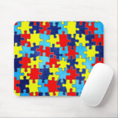 Autism Awareness-Puzzle door Shirley Taylor Muismat (Met muis)