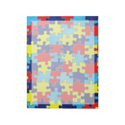 Autism Awareness-Puzzle door Shirley Taylor Notitieblok (Linkerzijde)
