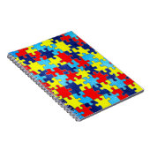 Autism Awareness-Puzzle door Shirley Taylor Notitieboek (Rechterzijde)