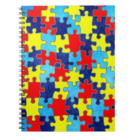 Autism Awareness-Puzzle door Shirley Taylor Notitieboek (Voorkant)