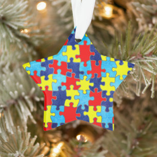 Autism Awareness-Puzzle door Shirley Taylor Ornament