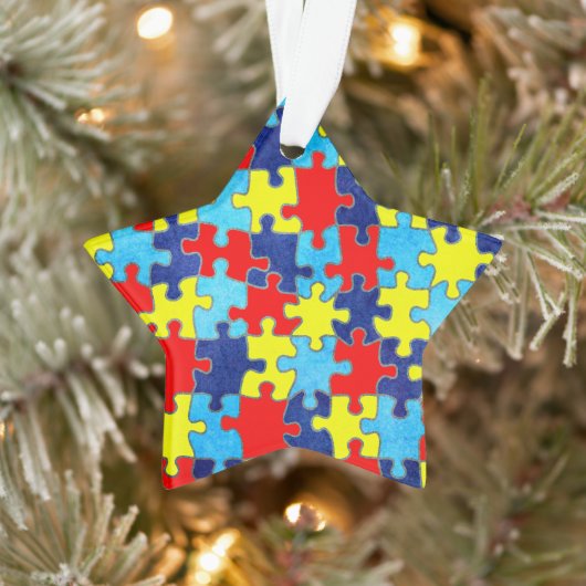 Autism Awareness-Puzzle door Shirley Taylor Ornament (Boom)