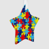 Autism Awareness-Puzzle door Shirley Taylor Ornament (voorkant)