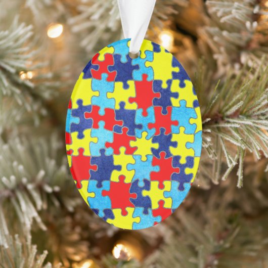 Autism Awareness-Puzzle door Shirley Taylor Ornament (Boom)