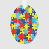 Autism Awareness-Puzzle door Shirley Taylor Ornament (achterkant)