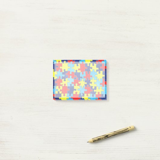 Autism Awareness-Puzzle door Shirley Taylor Post-it® Notes (Op bureau)