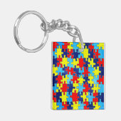 Autism Awareness-Puzzle door Shirley Taylor Sleutelhanger (Voorkant Links)