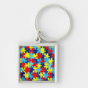Autism Awareness-Puzzle door Shirley Taylor Sleutelhanger
