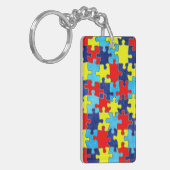 Autism Awareness-Puzzle door Shirley Taylor Sleutelhanger (Voorkant Links)