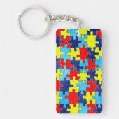 Autism Awareness-Puzzle door Shirley Taylor Sleutelhanger (Voorkant)