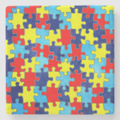 Autism Awareness-Puzzle door Shirley Taylor Stenen Onderzetter (Voorkant)