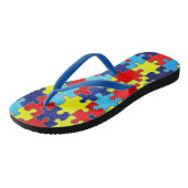 Autism Awareness-Puzzle door Shirley Taylor Teenslippers (Schuin)