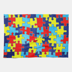 Autism Awareness-Puzzle door Shirley Taylor Theedoek