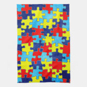 Autism Awareness-Puzzle door Shirley Taylor Theedoek (Verticaal)