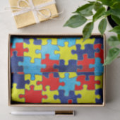Autism Awareness-Puzzle door Shirley Taylor Tissuepapier (Geschenk)