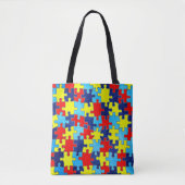 Autism Awareness-Puzzle door Shirley Taylor Tote Bag (Voorkant)