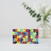 Autism Awareness-Puzzle door Shirley Taylor Visitekaartje (Staand voorkant)