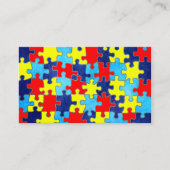Autism Awareness-Puzzle door Shirley Taylor Visitekaartje (Voorkant)