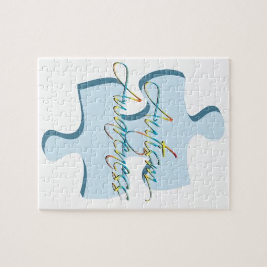 Autism Awareness Puzzle Piece Puzzle Legpuzzel (Horizontaal)