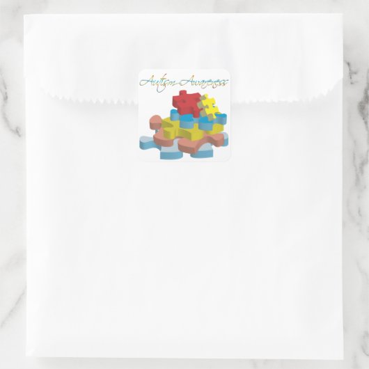 Autism Awareness Puzzle Pieces Sticker (Tas)