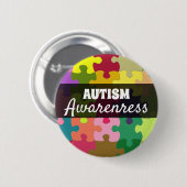 Autism Awareness Puzzle Piecks Button (Voorkant /achterkant)