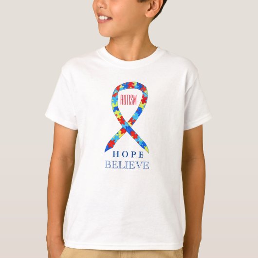 Autism Awareness Puzzle Ribbon Custom Shirt (Voorkant)