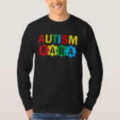 Autism Awareness Puzzle Ribbon Proud Autism Baba T-shirt (Voorkant)