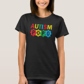 Autism Awareness Puzzle Ribbon Proud Autism Popo T-shirt (Voorkant)