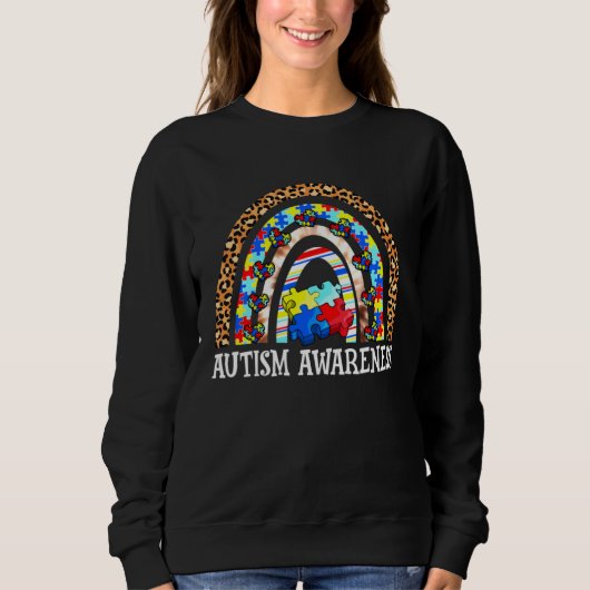 Autism Awareness Rainbow Men Women Kids Autism Sup Trui (Voorkant)