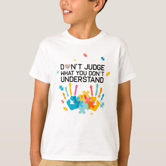 Autism Awareness Recht Autism Mam Autism Dad niet T-shirt (Voorkant)