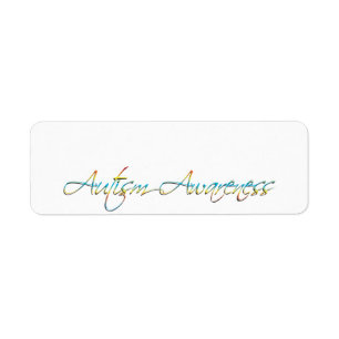 Autism Awareness Return Address Labels