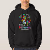 Autism Awareness Rex It s Ok To Be Different Puzzl Hoodie (Voorkant)