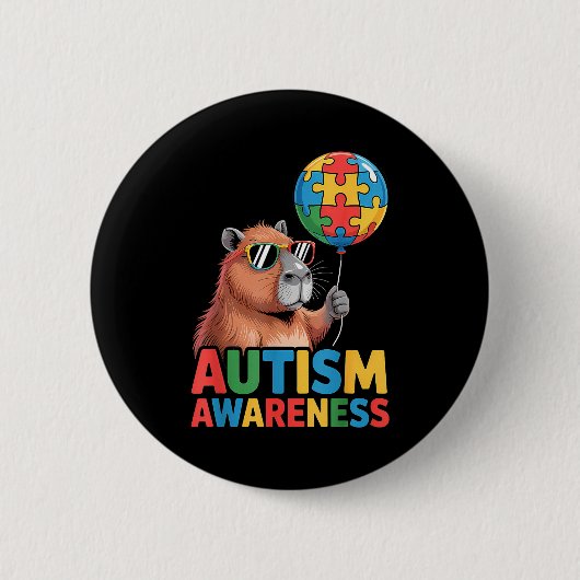 Autism awareness  ronde button 5,7 cm (Voorkant)
