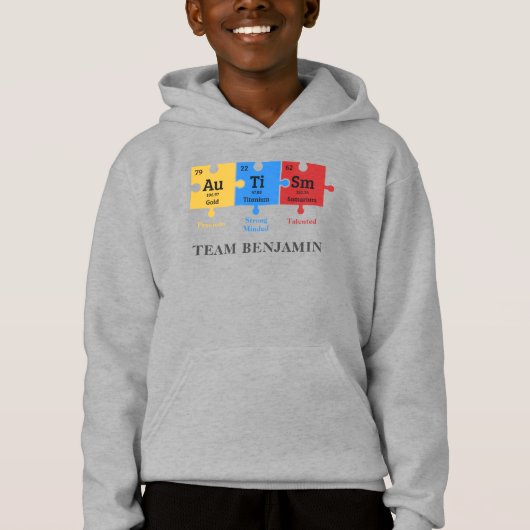 Autism Awareness Science Geek Personalize Matching (Voorkant)