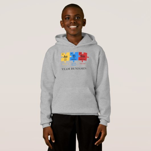 Autism Awareness Science Geek Personalize Matching (Voorkant volledig)