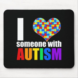 Autism Awareness Shirt Autisme Mam I Love Iemand w Muismat
