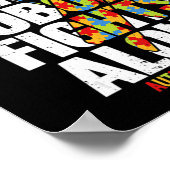Autism Awareness Shirt Family Support Ma Autism A Poster (Hoek)