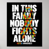 Autism Awareness Shirt Family Support Ma Autism A Poster (Voorkant)