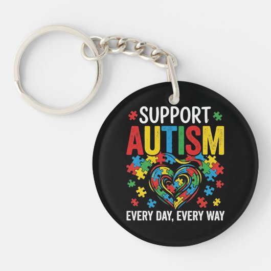 Autism awareness sleutelhanger (Voorkant)