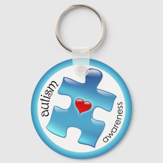 Autism Awareness Sleutelhanger - Blue (Voorkant)